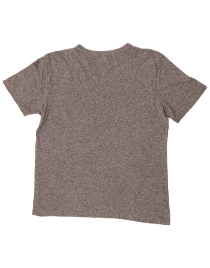 Kappa Mens Graphic T-Shirt Top Large Grey
