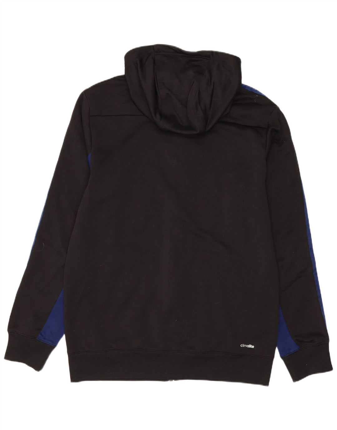 ADIDAS Mens Climalite Zip Hoodie Sweater Medium Black Colourblock