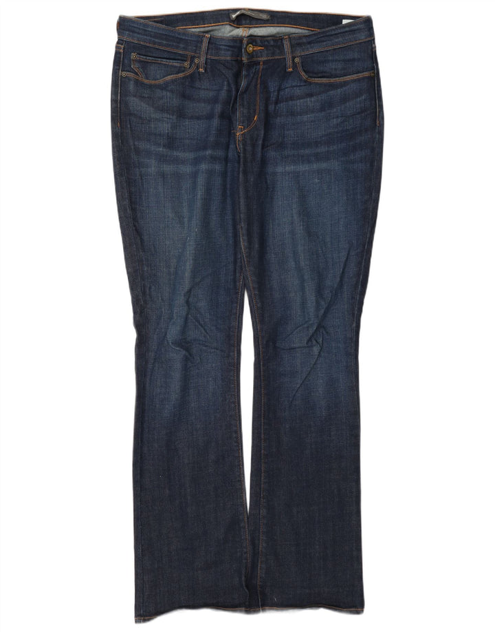 Levi's Womens Mid Rise Bootcut Jeans W33 L32 Navy Blue Cotton
