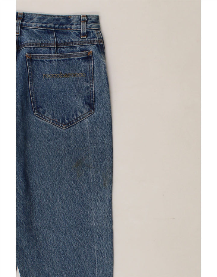 ROCCOBAROCCO Womens Tapered Jeans W28 L28 Blue Cotton Vintage Roccobarocco and Second-Hand Roccobarocco from Messina Hembry 