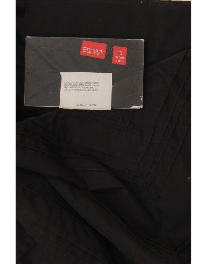 Esprit Womens A-Line Skirt UK 10 Small W30 Black Cotton