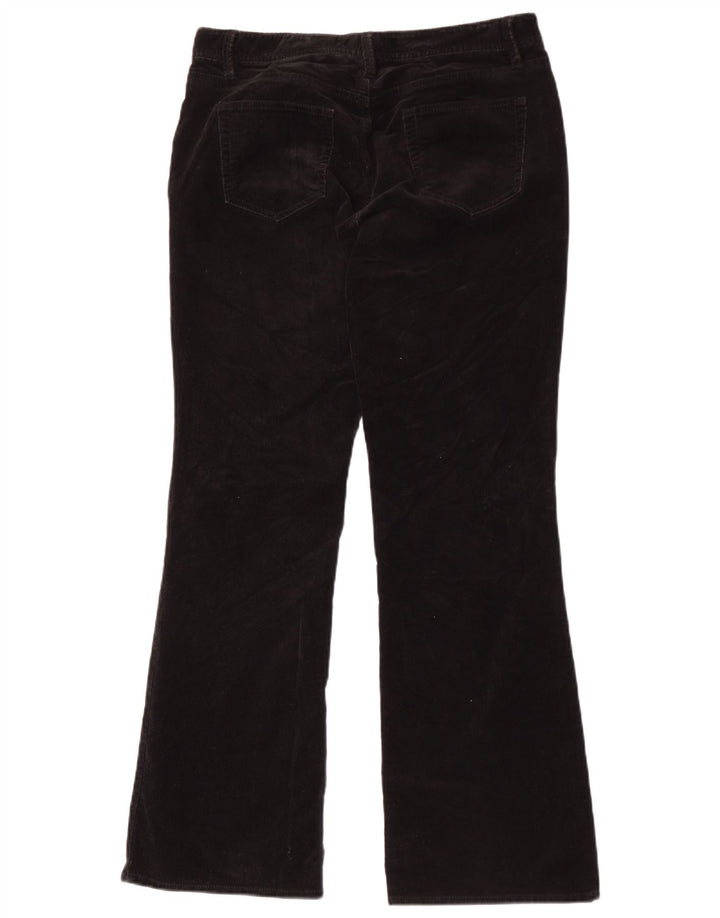 Eddie Bauer Damen Bootcut-Cordhose US 8 Medium W30 L31 Schwarz
