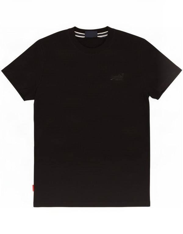 Superdry T-shirt pour homme en coton noir moyen