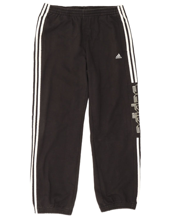 Adidas Pantaloni da tuta grafica da uomo Joggers Medium Black Cotton Sports