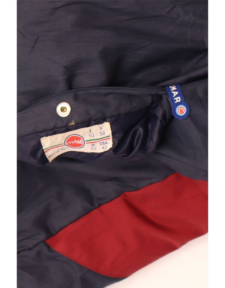 Colmar Chaqueta reversible gráfica para hombre IT 52 XL Azul marino Colorblock