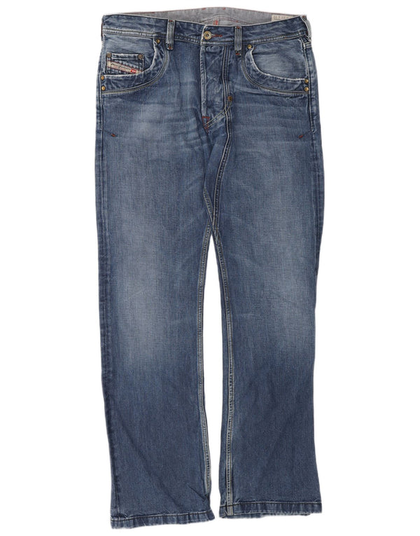 Diesel Uomo Lemmen Bootcut Jeans W33 L32 Cotone Blu