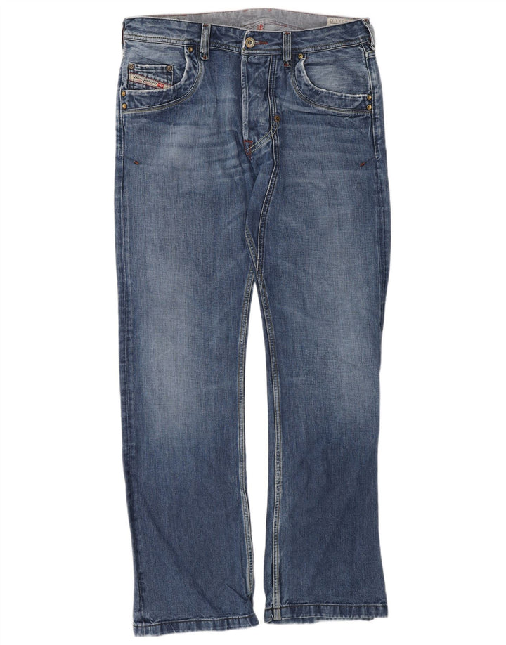 Diesel Uomo Lemmen Bootcut Jeans W33 L32 Cotone Blu