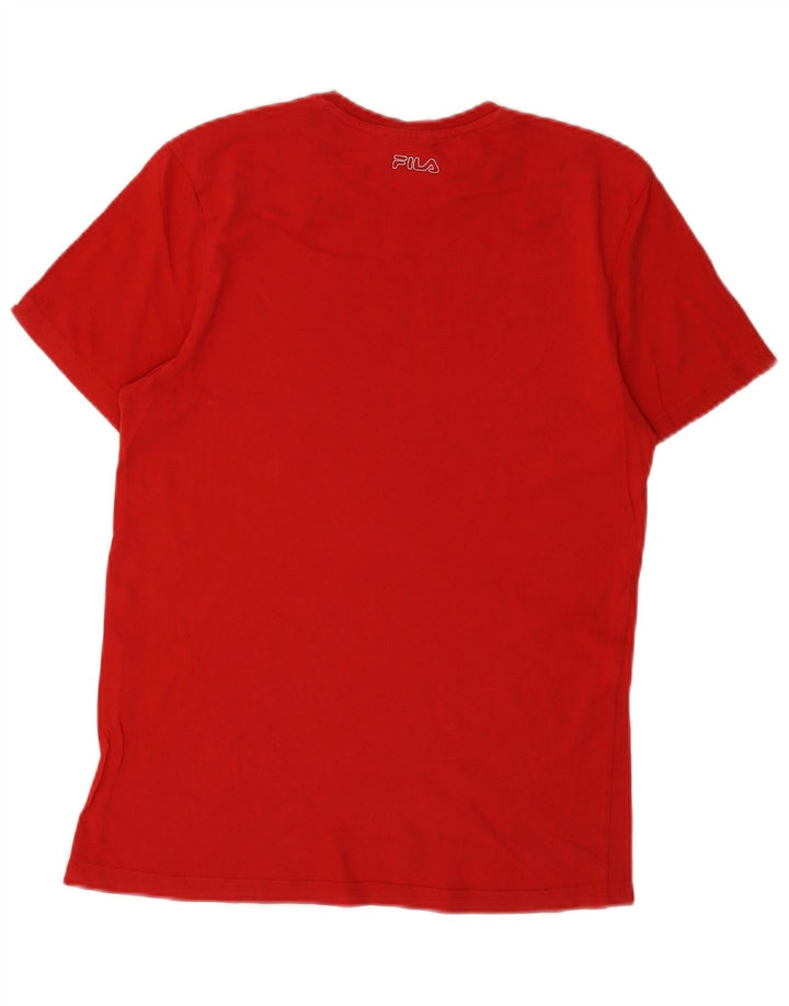 FILA Mens Graphic T-Shirt Top XS Red