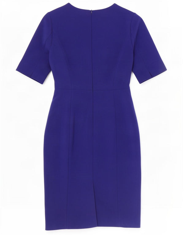 Hobbs Damen Etuikleid UK 10 Small Blau Polyester