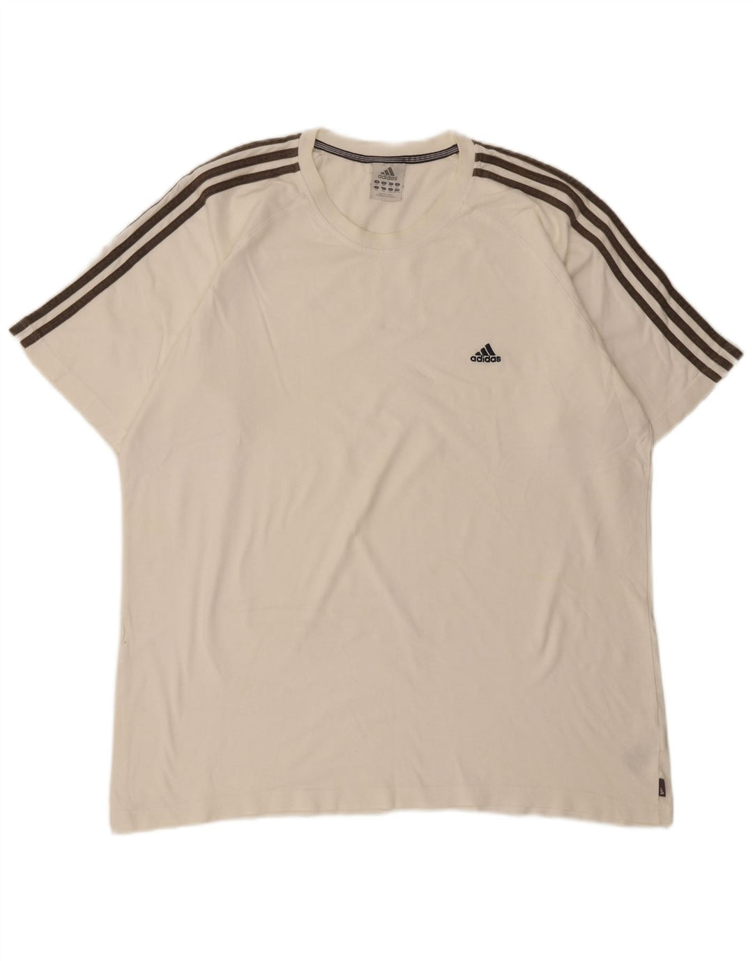 ADIDAS Mens T-Shirt Top 2XL White Cotton