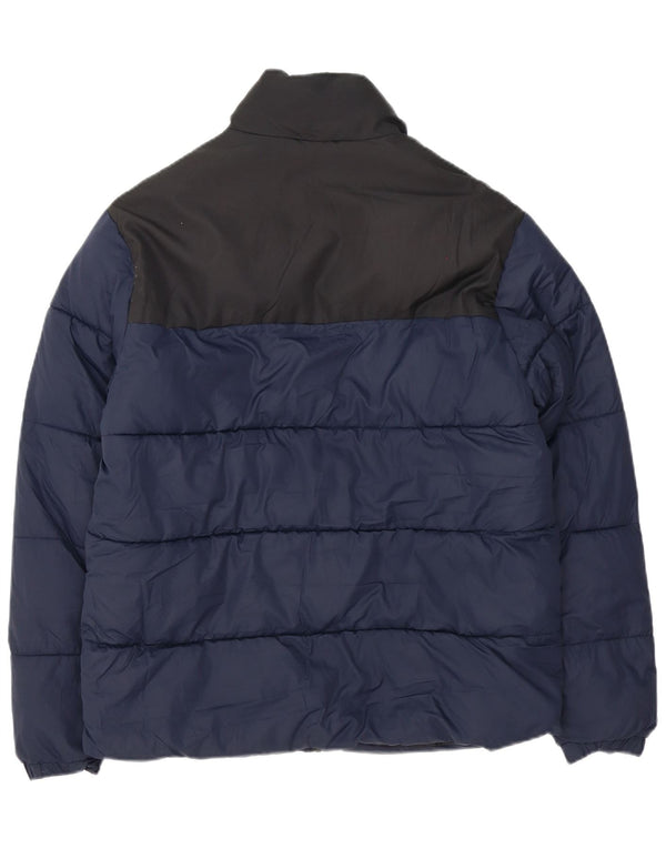 Jack & Jones Chaqueta acolchada para hombre UK 38 Medium Azul marino Colorblock