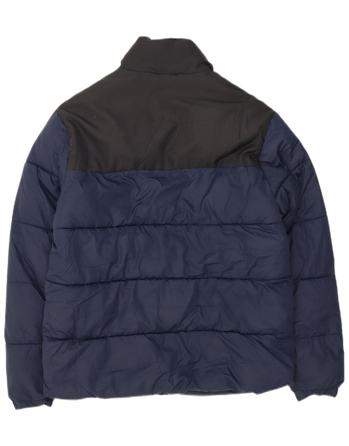 Jack & Jones Chaqueta acolchada para hombre UK 38 Medium Azul marino Colorblock
