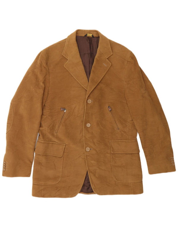 Duca Visconti Di Modrone Mens 3 Button Blazer Jacket IT 50 Large Beige