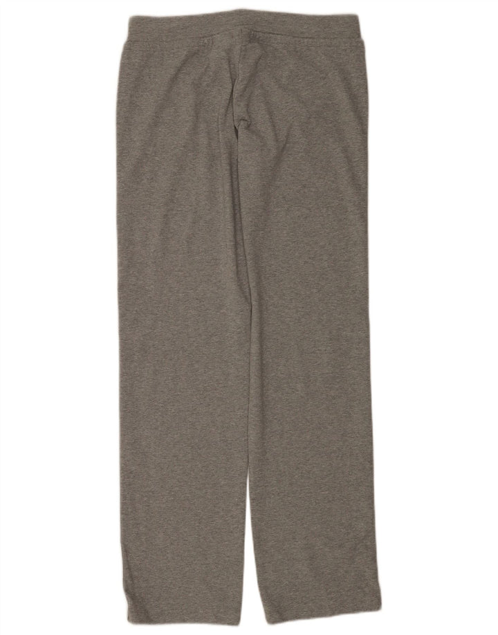 Nike Womens Tracksuit Trousers UK 14 Medium  Grey Flecked Cotton