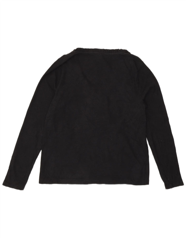 Top damski J. CREW z długim rękawem UK 16, duży, czarny