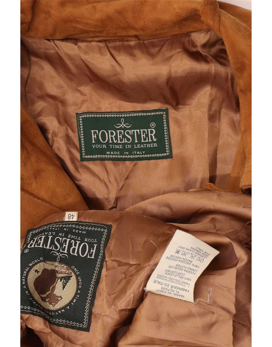 Forester Abrigo extragrande para mujer IT 48 XL Cuero marrón