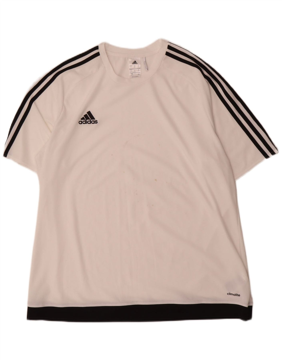 Adidas Mens Climalite T-Shirt Top XL White Colourblock Polyester