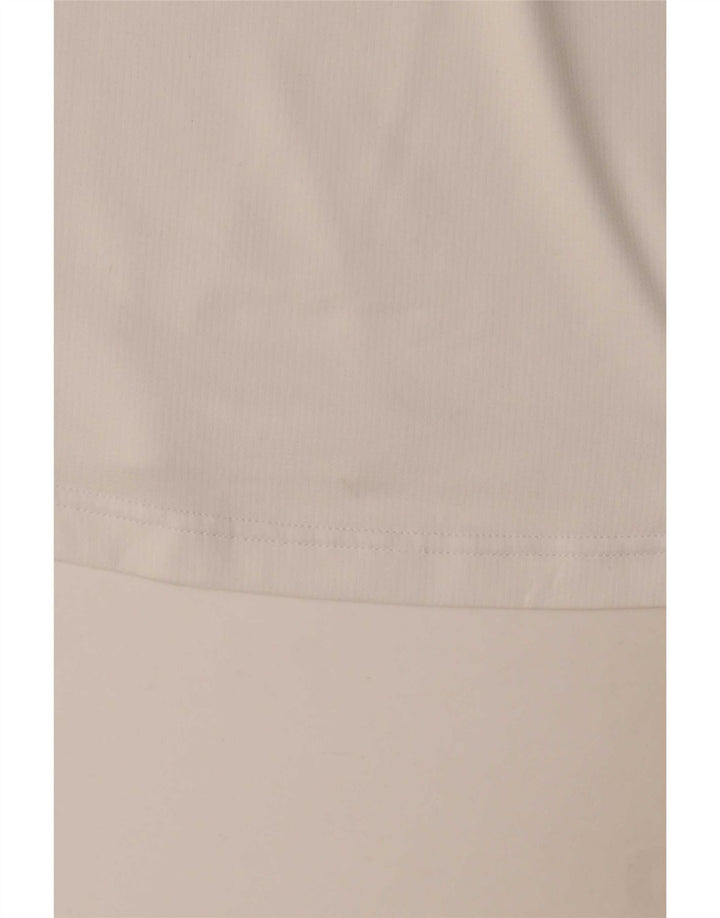 T-shirt Adidas Aeroready da uomo Top in poliestere bianco medio