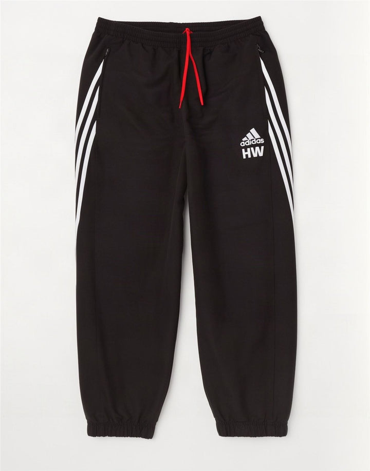 Adidas Mens Tracksuit Trousers Joggers Large Black Polyester