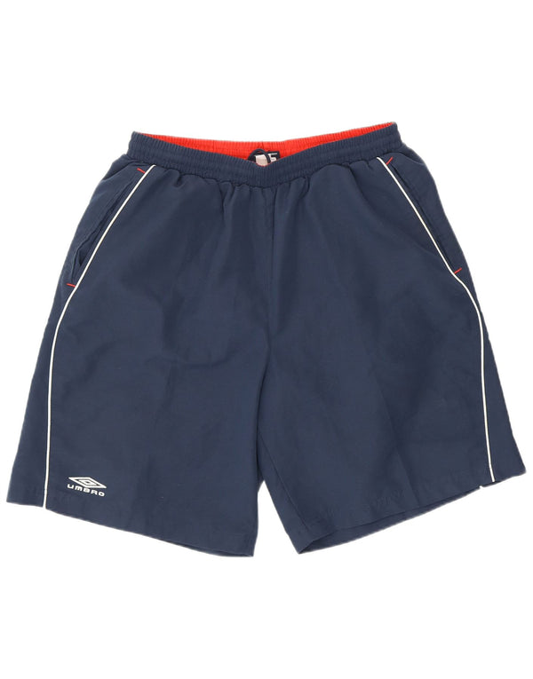 Pantaloncini sportivi da uomo Umbro Large in poliestere blu navy