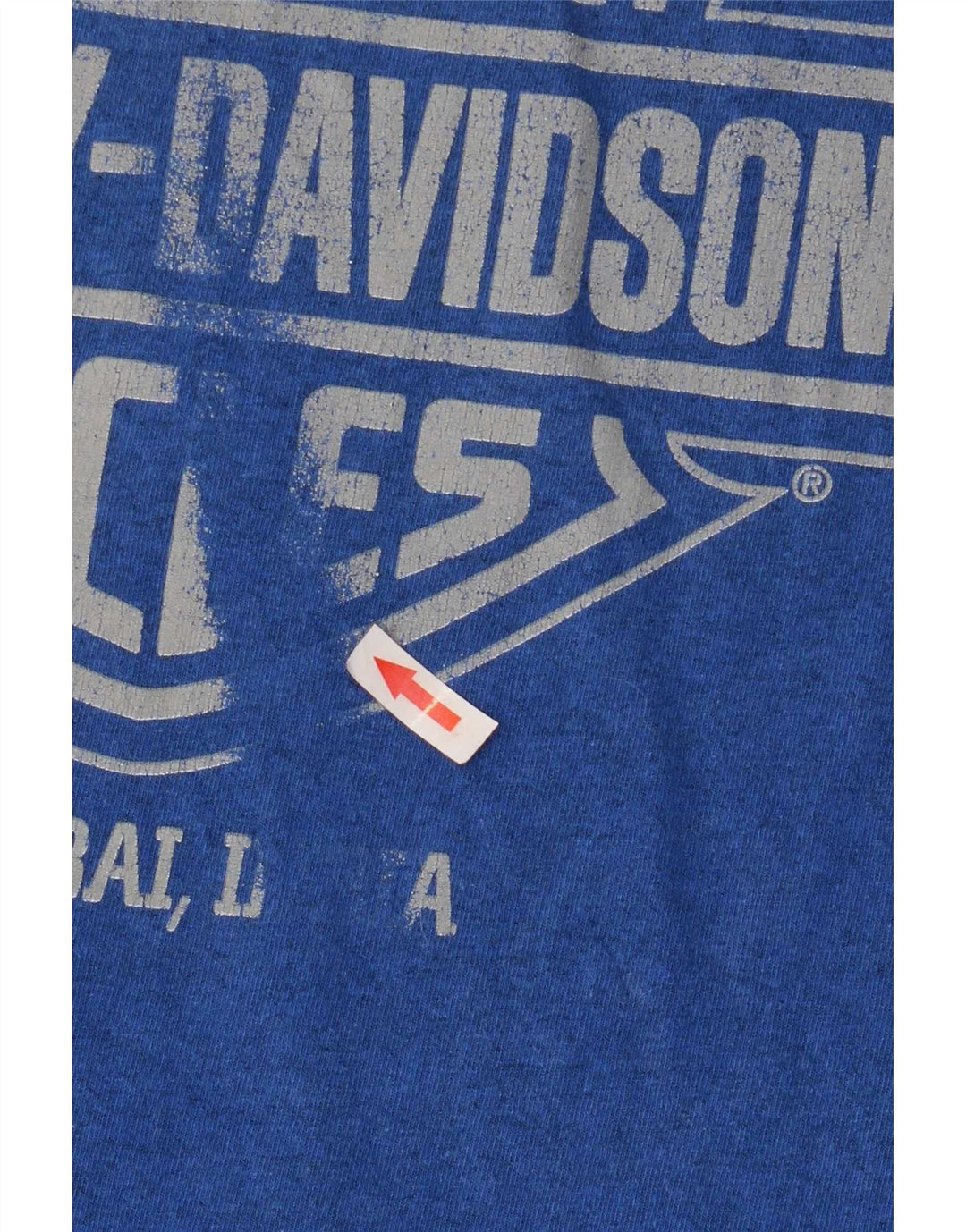 Harley Davidson Mens Graphic T-Shirt Top Small Blue Motorcycle