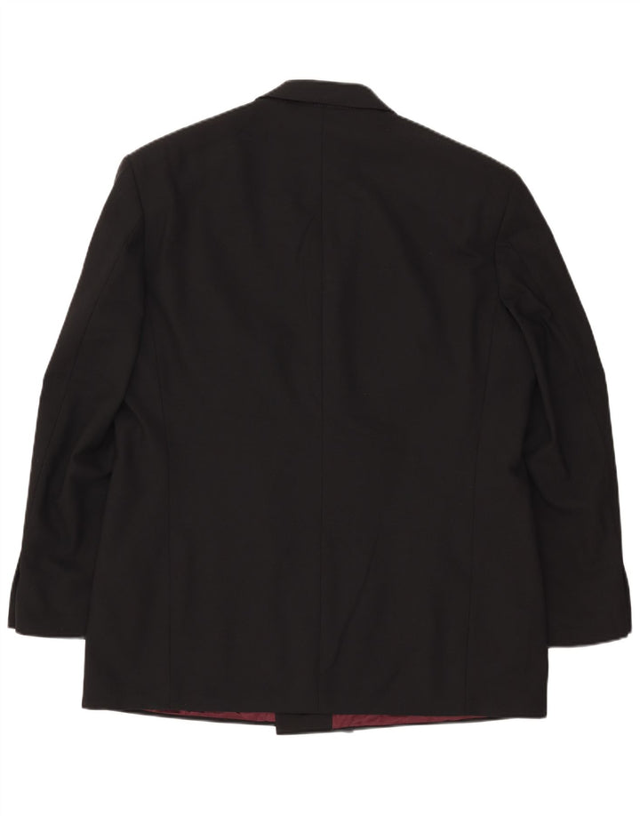 Marks & Spencer Veste blazer croisée pour homme UK 44 XL Noir Polyester