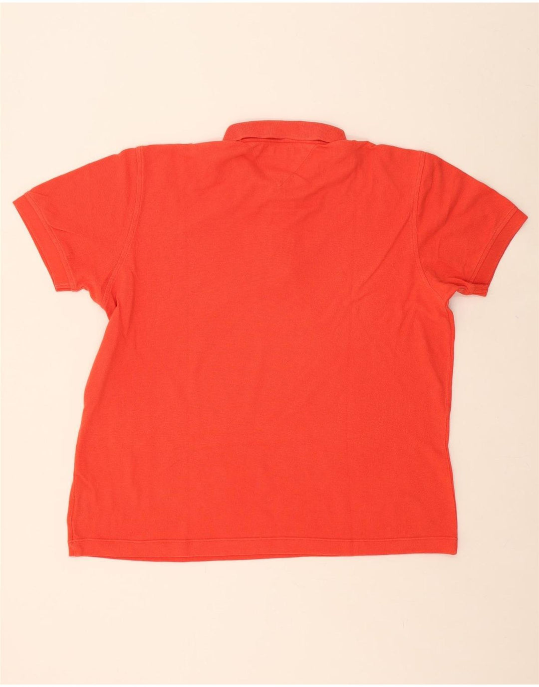 TOMMY HILFIGER Mens Polo Shirt Large Red Cotton Vintage Tommy Hilfiger and Second-Hand Tommy Hilfiger from Messina Hembry 