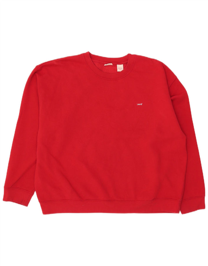 Felpa da uomo Levi's Jumper XL in cotone rosso
