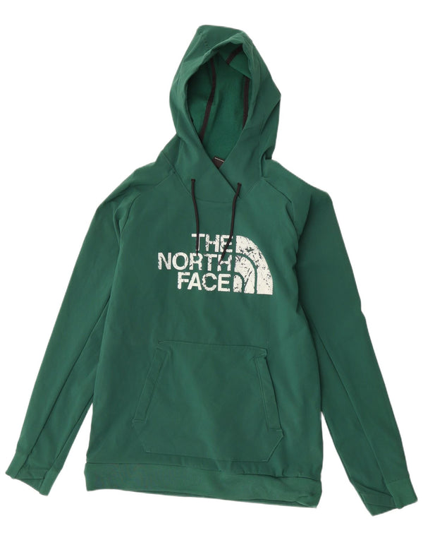 Suéter com capuz gráfico masculino The North Face pequeno poliéster verde