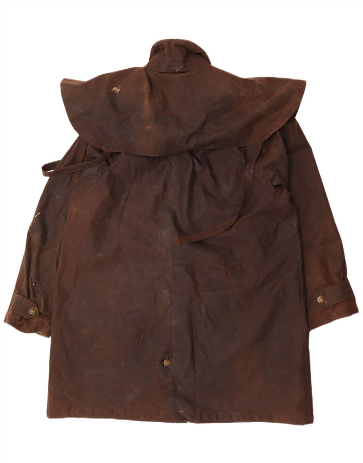 Toggi Womens Oversized Waxed Cotton Overcoat UK 16 Large Brown