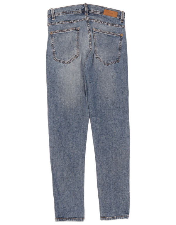 Zara Mens Skinny Jeans EU 40 Médio W31 L31 Azul Algodão