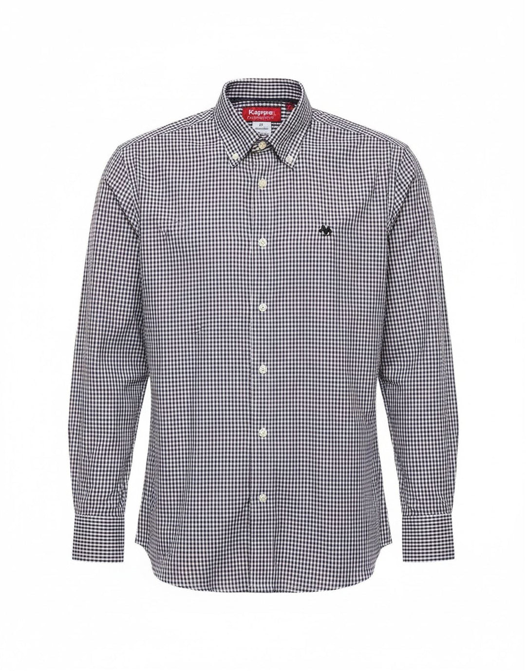 Kappa Mens Shirt Medium Blue Gingham Cotton