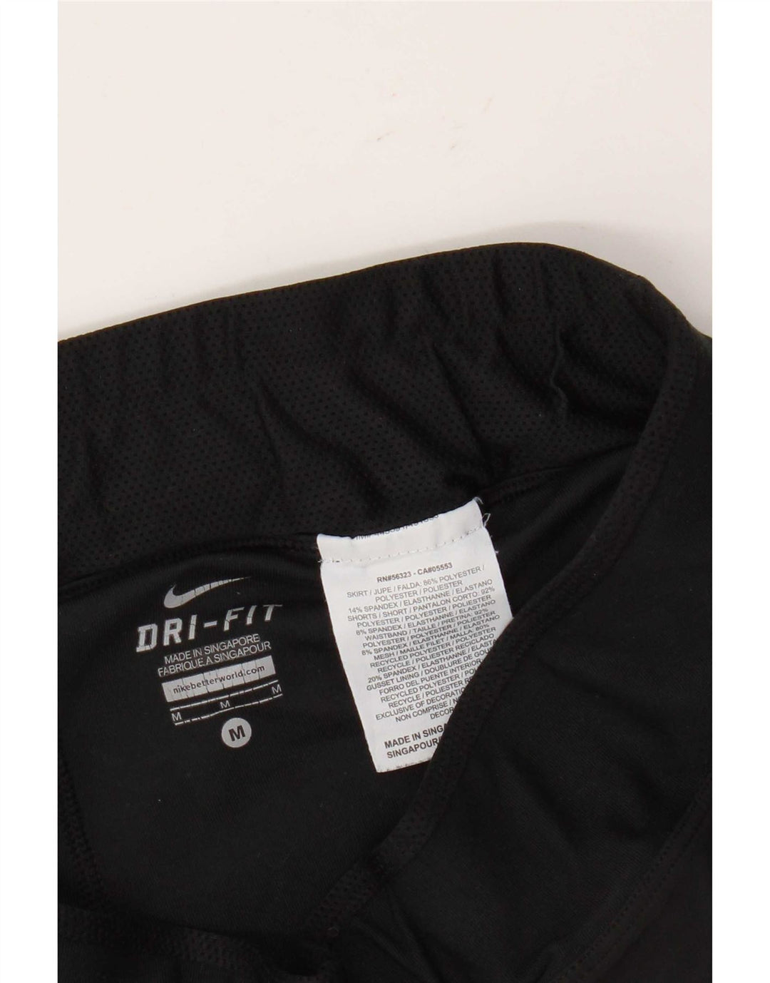 Nike Womens Dri Fit Skort UK 14 Medium  Black Polyester