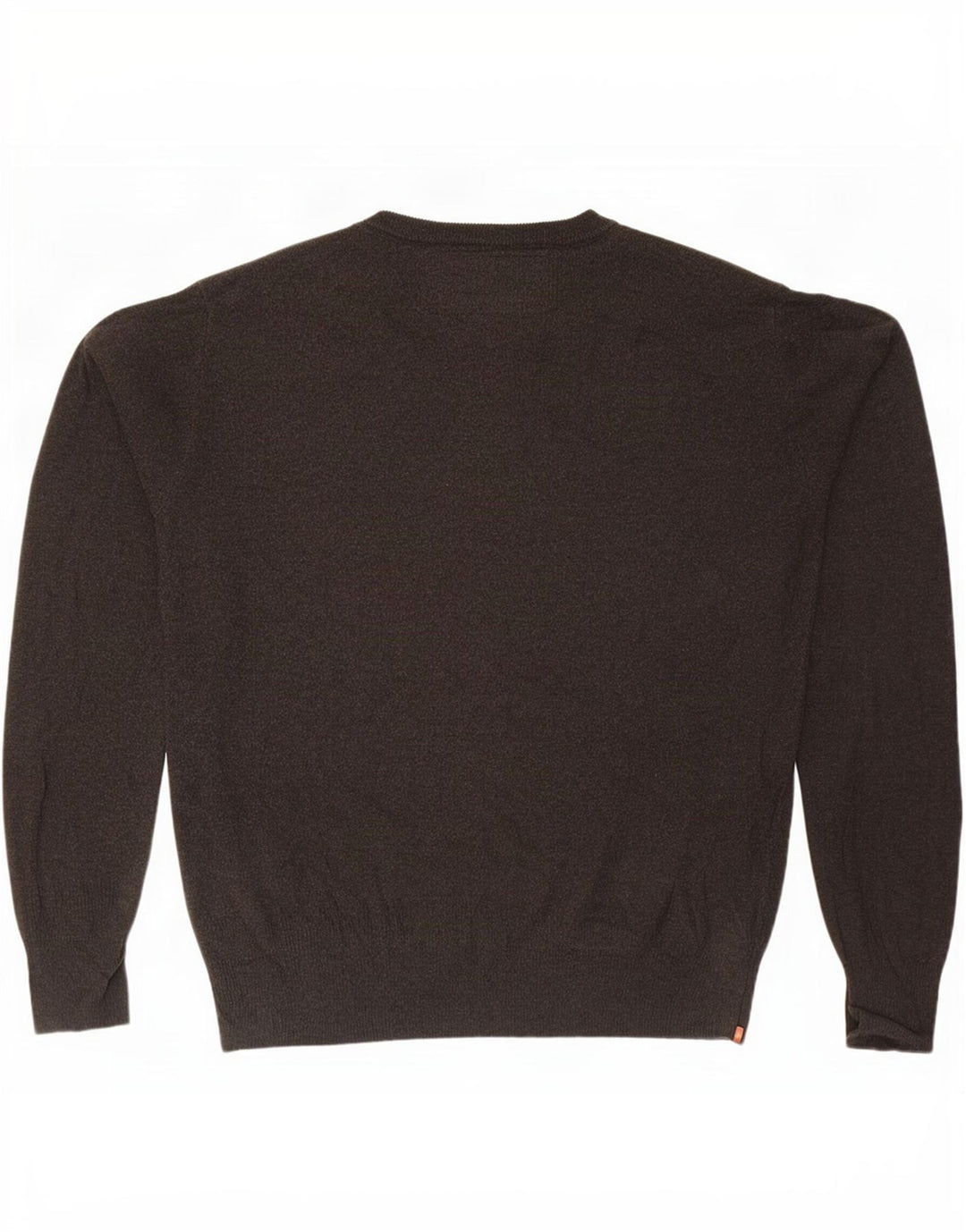 Superdry Pull à col rond pour homme en coton marron Large