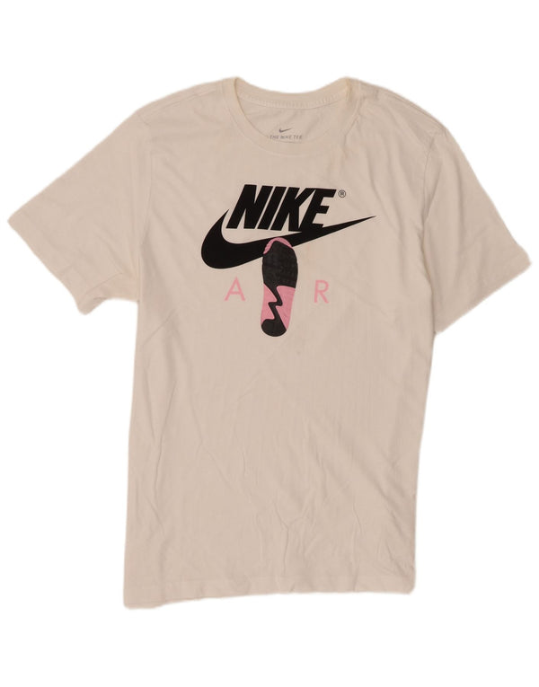 Nike Mens Graphic T-Shirt Top Large White Cotton