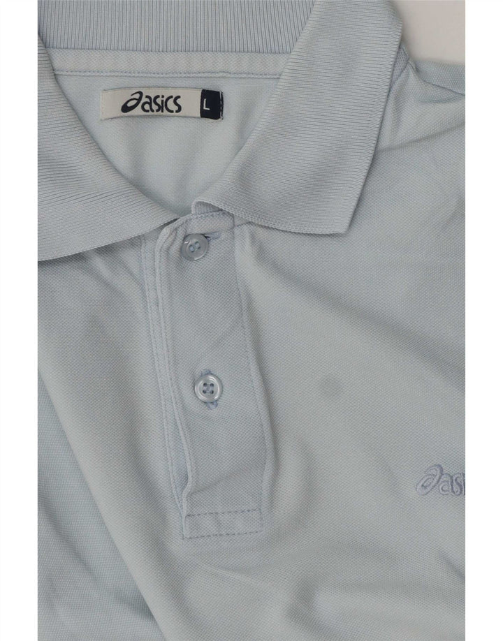 Asics Mens Polo Shirt Large Blue