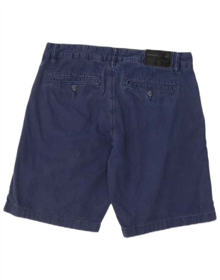 O'NEILL Mens Chino Shorts W32 Medium Navy Blue Cotton