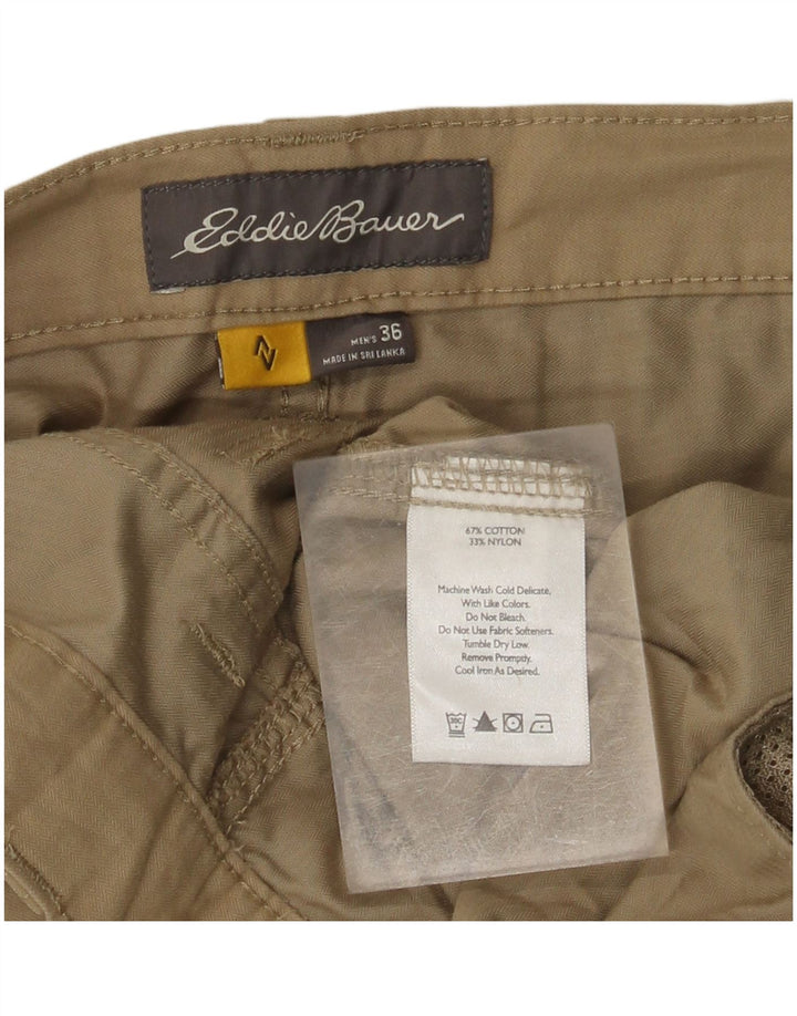 EDDIE BAUER Herren Cargoshorts W36 Large Beige Baumwolle