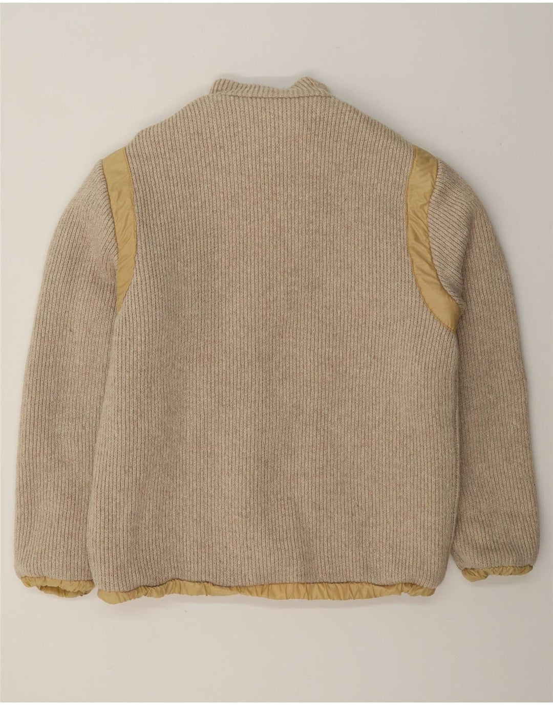 vintage Homme Réversible Bomber Jacket UK 36 Petit Beige