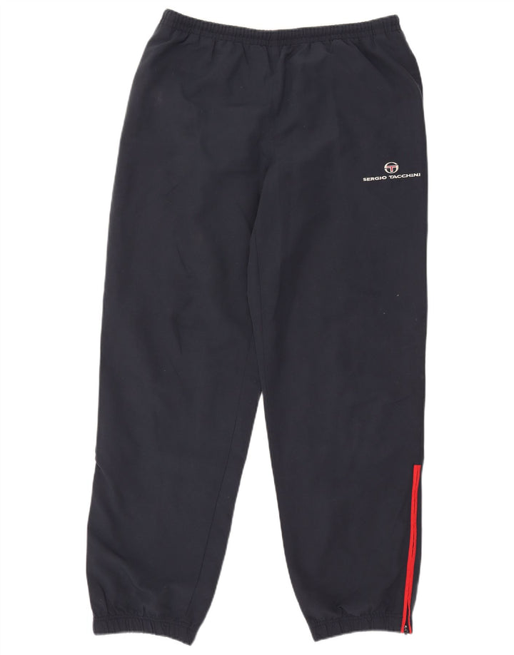 Sergio Tacchini Mens Tracksuit Trousers Joggers Large  Navy Blue Polyester