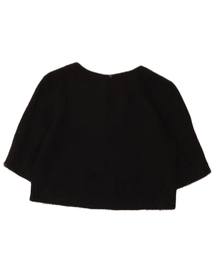 French Connection Γυναικείο Crop Top UK 8 Small Black Polyester