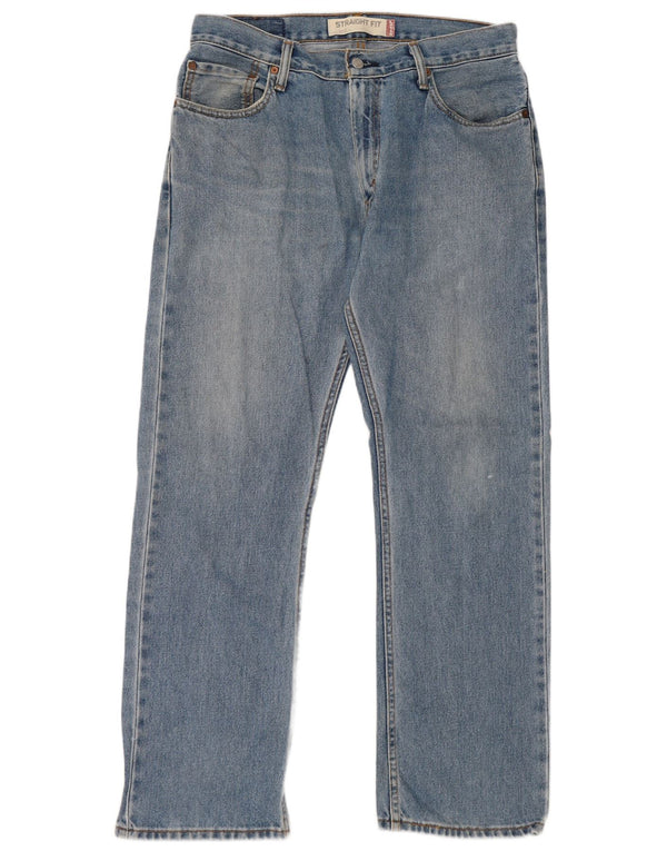 Levi's Mens 505 Straight Jeans W33 L30 Blue Cotton