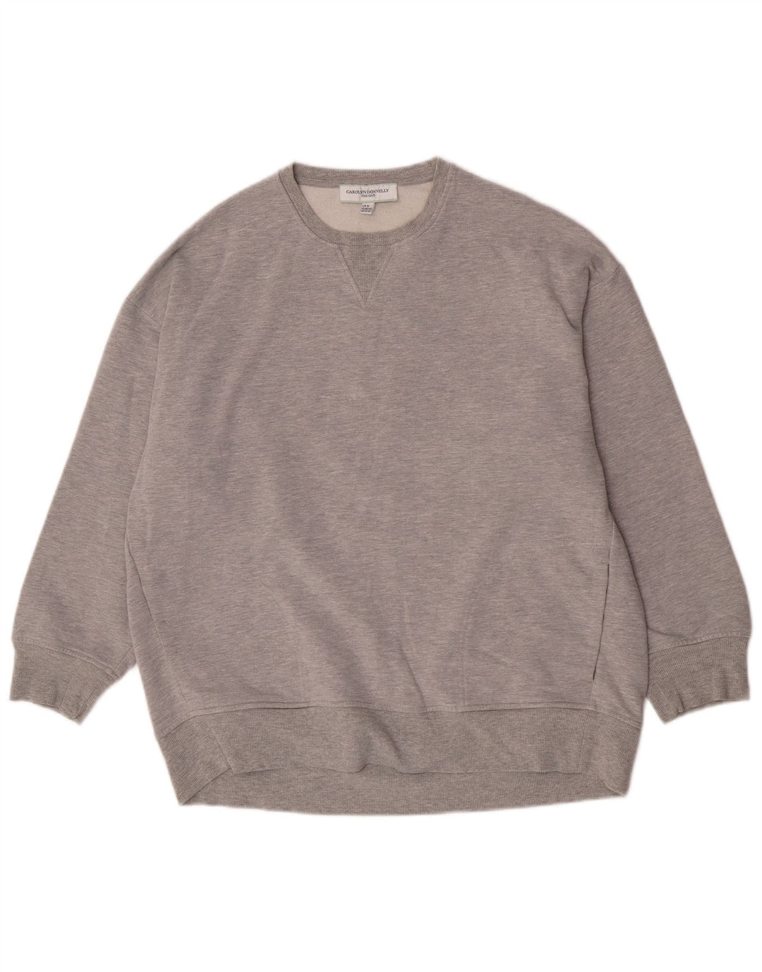 Carolyn Donnelly Womens Oversized Sweatshirt Jumper UK 14 Medium Grey