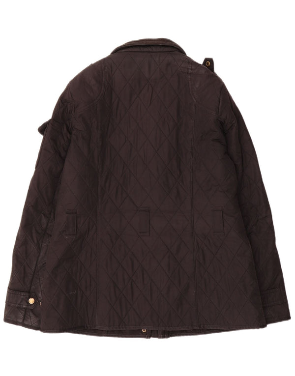 Barbour Chaqueta acolchada para mujer UK 44 Grande Poliéster negro