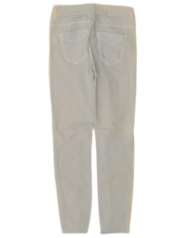 Jeans skinny feminino Massimo Dutti desgastado EU 34 2XS W24 L27 azul