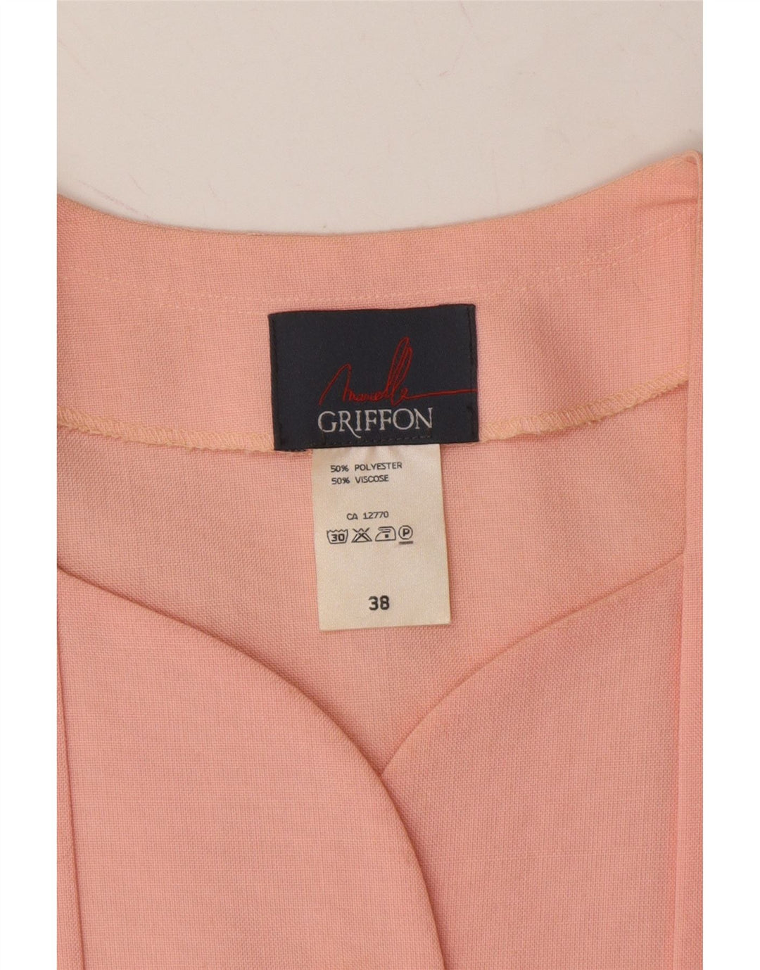 MARCELLE GRIFFON Womens Short Sleeves Shirt Dress EU 38 Medium Pink Vintage Marcelle Griffon and Second-Hand Marcelle Griffon from Messina Hembry 