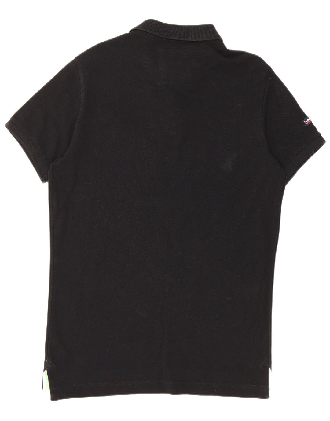 Superdry Polo para hombre de algodón negro grande