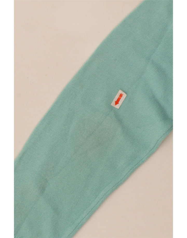 Marks & Spencer Womens Crew Neck Jumper Sweater UK 10 Small Turquoise