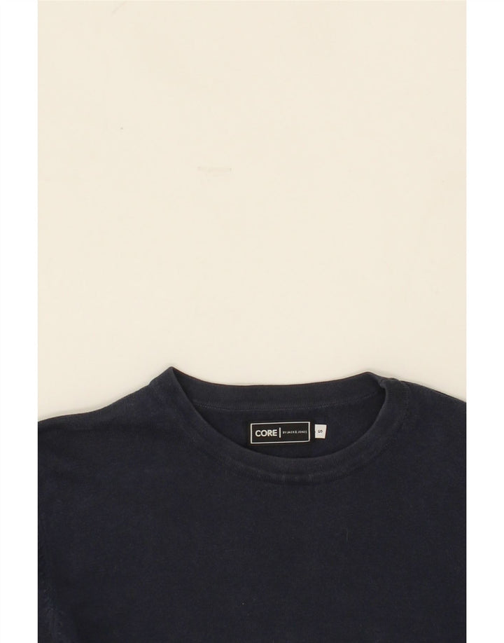 JACK & JONES Mens Top Long Sleeve Small Green Colourblock Cotton Vintage Jack & Jones and Second-Hand Jack & Jones from Messina Hembry 