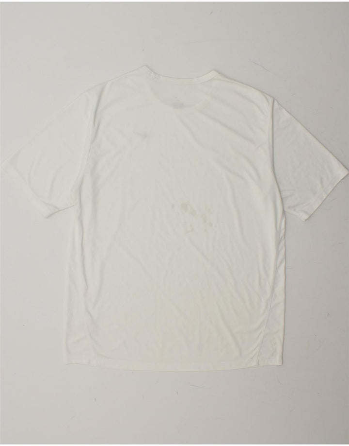 NIKE Mens Dri Fit T-Shirt Top UK 42/44 Large White Polyester Vintage Nike and Second-Hand Nike from Messina Hembry 